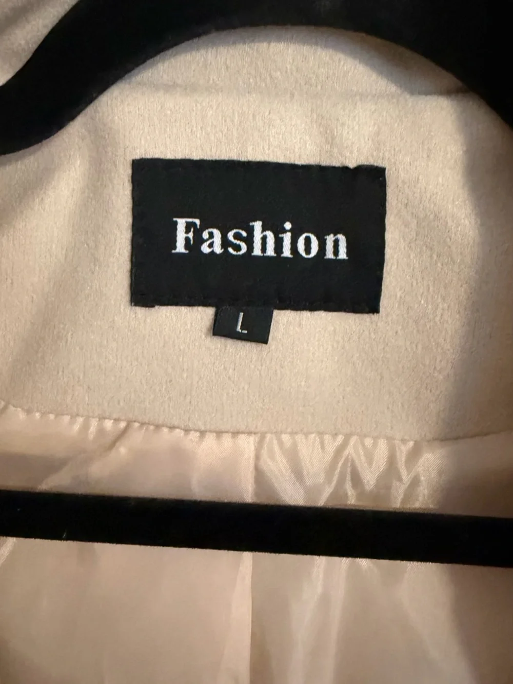 Fashion Cream Double-Breasted Trench Coat - Picture 5 of 7